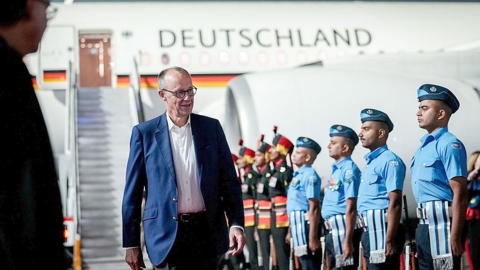 Dass Modi den Kanzler in seiner Heimatregion empfängt, wird als Zeichen besonderer Wertschätzung gesehen. Foto: Kay Nietfeld/dpa