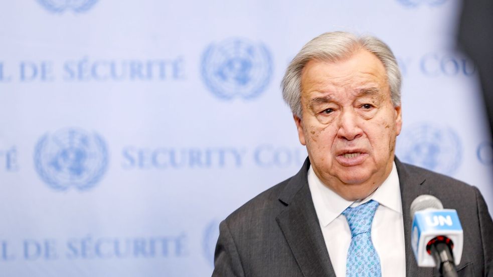 UN-Chef Guterres fordert ein Ende der Gewalt gegen die Demonstranten im Iran. (Archivbild) Foto: Bianca Otero