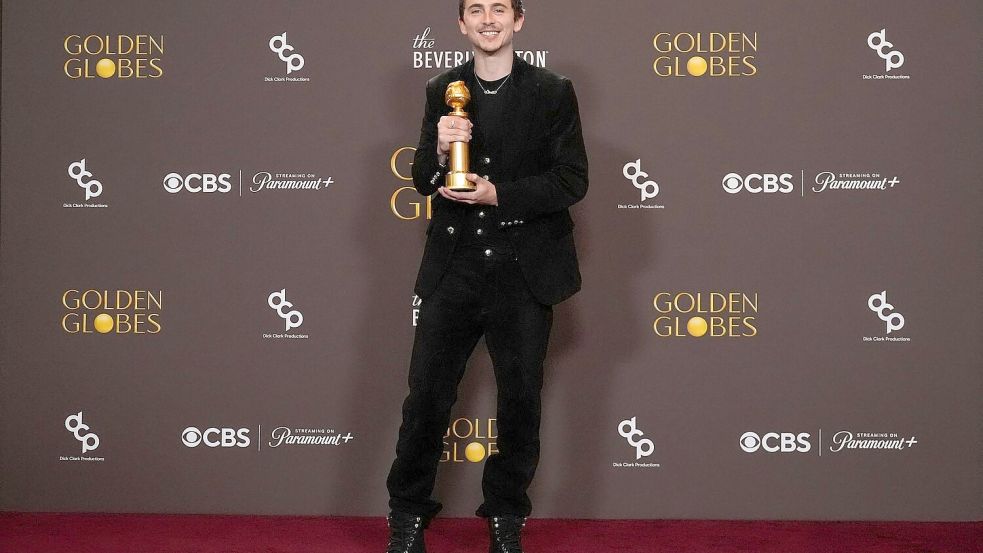 Timothée Chalamet bekam seinen ersten Golden Globe. Foto: Chris Pizzello/Invision/AP/dpa