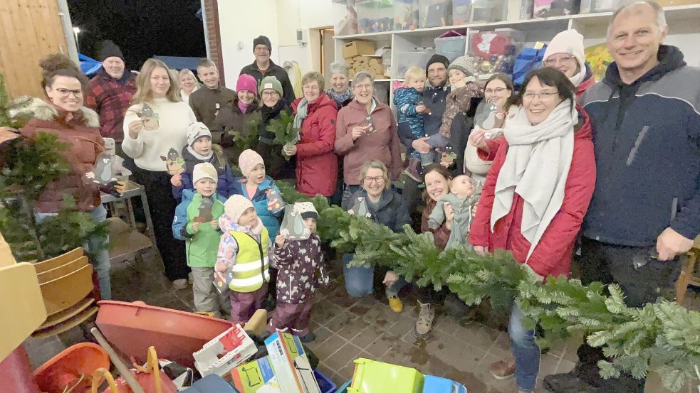 Mit viel Engagement und Kreativität wurden die Bögen für die Eröffnung der Kindertagesstätte gestaltet. Foto: Privat