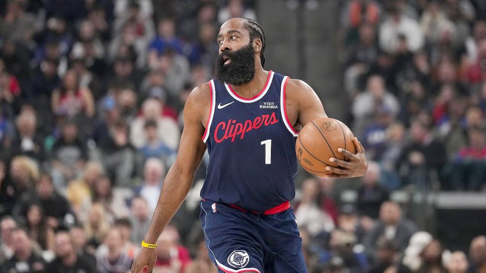 James Harden zog in der NBA-Scorerliste an Shaquille O’Neal vorbei. Foto: Jae C. Hong/AP/dpa