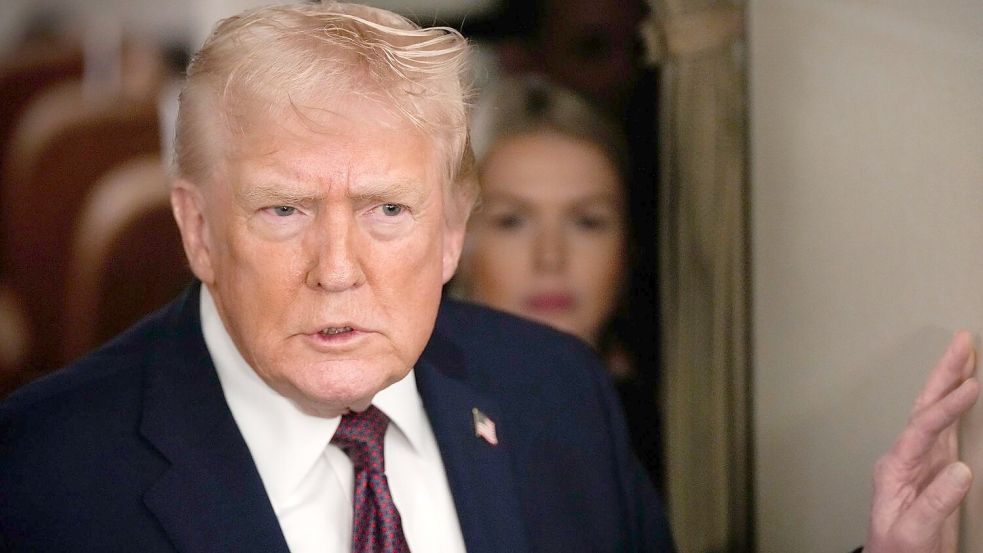 US-Präsident Trump hat iranischen Demonstranten Hilfe zugesichert. (Archivfoto) Foto: Julia Demaree Nikhinson/AP/dpa