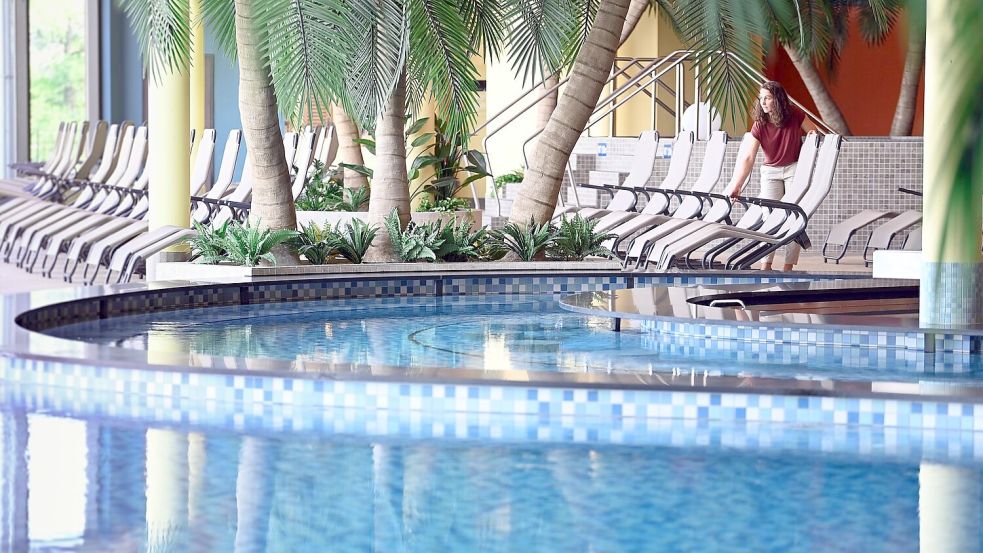 In der Havel-Therme in Werder hat es nach Angaben von Geschäftsführer Andreas Schauer Probleme mit gewaltbereiten Männergruppen gegeben. (Archivfoto) Foto: Soeren Stache