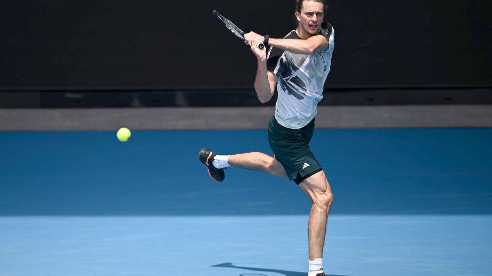 Alexander Zverev hat bei den Australian Open kein leichtes Los erwischt. Foto: Joel Carrett