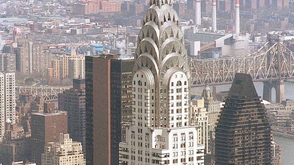 Das Chrysler Building in New York City wurde bis 1931 im Art-Déco-Stil erbaut. Foto: IMAGO/bonn-sequenz
