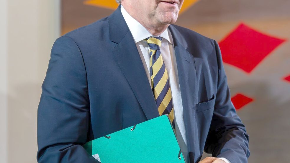 Mit Blick auf die Erkundungsmission deutscher Soldaten in Grönland ruft Verteidigungsminister Boris Pistorius zu Gelassenheit auf. Foto: Soeren Stache