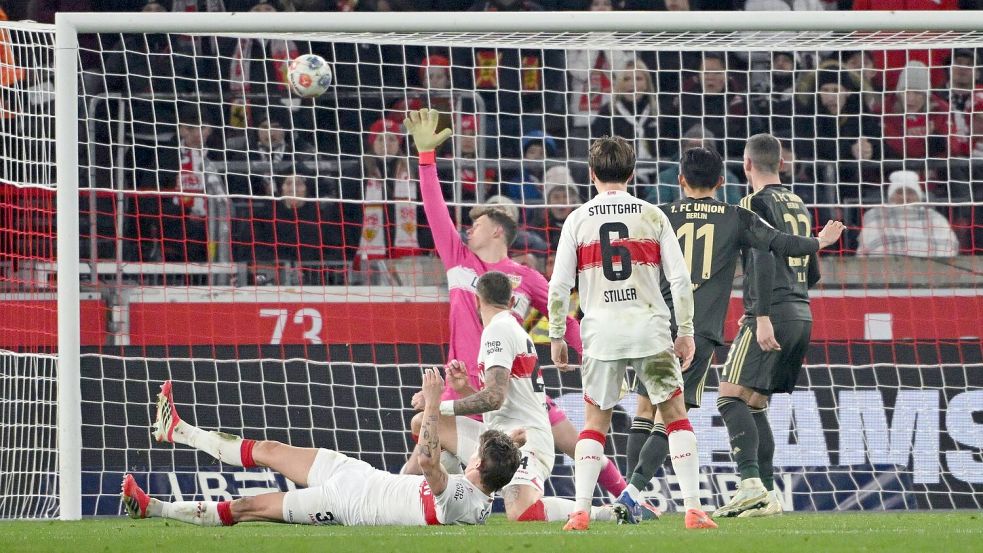 Wooyeong Jeong traf für Union zum 1:1. Foto: Marijan Murat