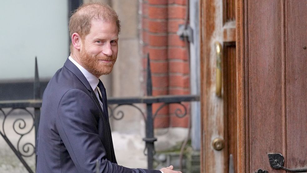 Am Donnerstag will Harry selbst in den Zeugenstand treten. Foto: Kirsty Wigglesworth/AP/dpa