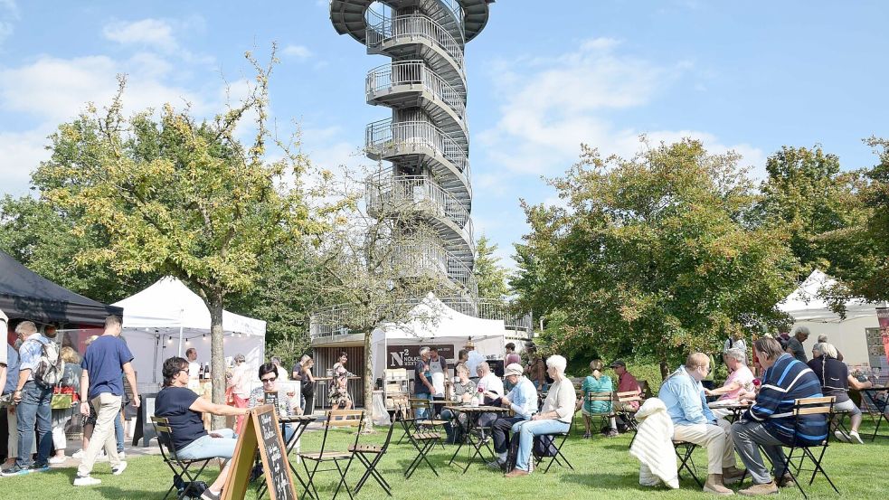 Die verschiedenen Märkte im Park der Gärten laden zum Verweilen und Stöbern ein. Foto: Park der Gärten