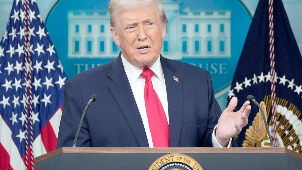 Gibt sich überzeugt, dass eine Einigung im Grönland-Konflikt möglich ist - US-Präsident Donald Trump. Foto: Mark Schiefelbein/AP/dpa