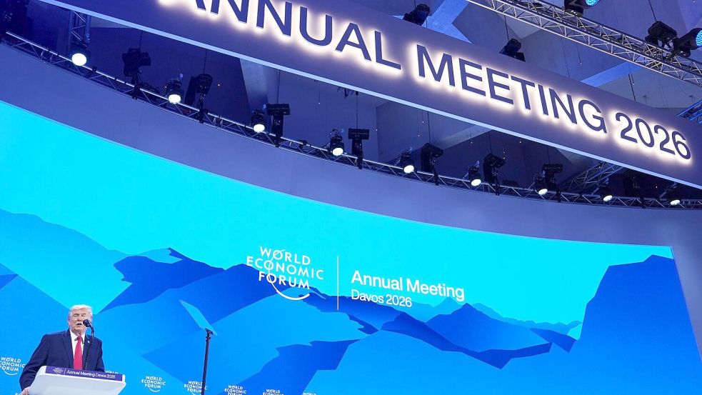 US-Präsident Trump hat in Davos erklärt, Selenskyj noch im Tagesverlauf treffen zu wollen. Foto: Evan Vucci/AP/dpa