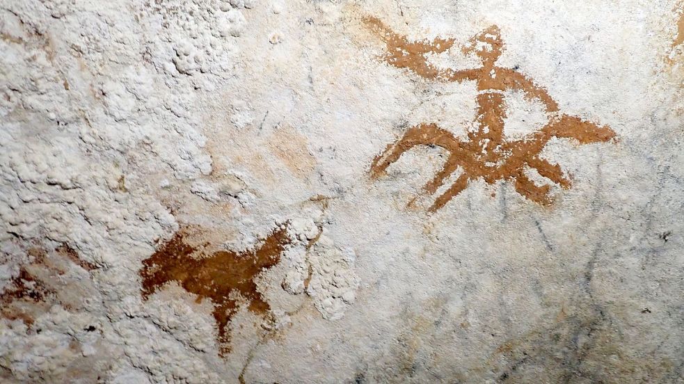 Die Forscher entdeckten auf Sulawesi die bisher älteste bekannte Höhlenkunst. Foto: Maxime Aubert/Griffith Universit