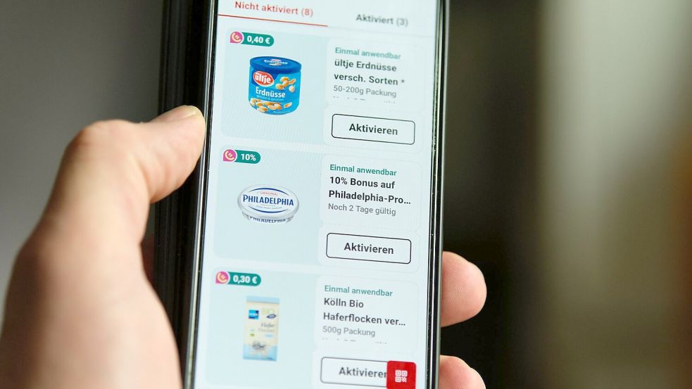 Verbraucher können ihre Einkäufe in den Apps der Anbieter zusammenstellen. Foto: Georg Hilgemann