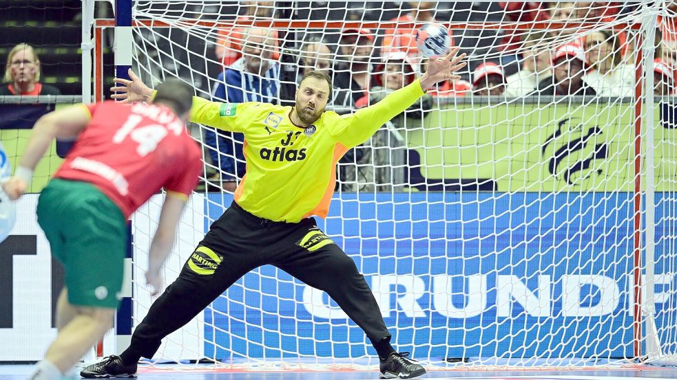 Nur Torhüter Andreas Wolff war in der ersten Halbzeit in Topform. Foto: Sina Schuldt