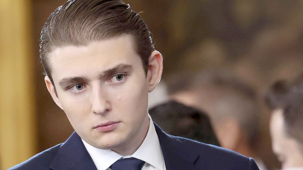 Der 19-jährige Barron ist der jüngste Sohn von US-Präsident Donald Trump und seiner dritten Frau Melania. Foto: IMAGO/Kevin Lamarque