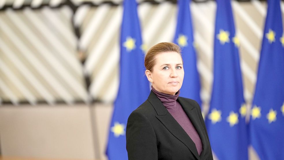 Die Unterstützung der europäischen Partner sei in der sehr schwierigen Situation, in die das Land gebracht worden sei, von enormer Bedeutung gewesen, sagt Dänemars Regierungschefin Mette Frederiksen. Foto: Michael Kappeler/dpa