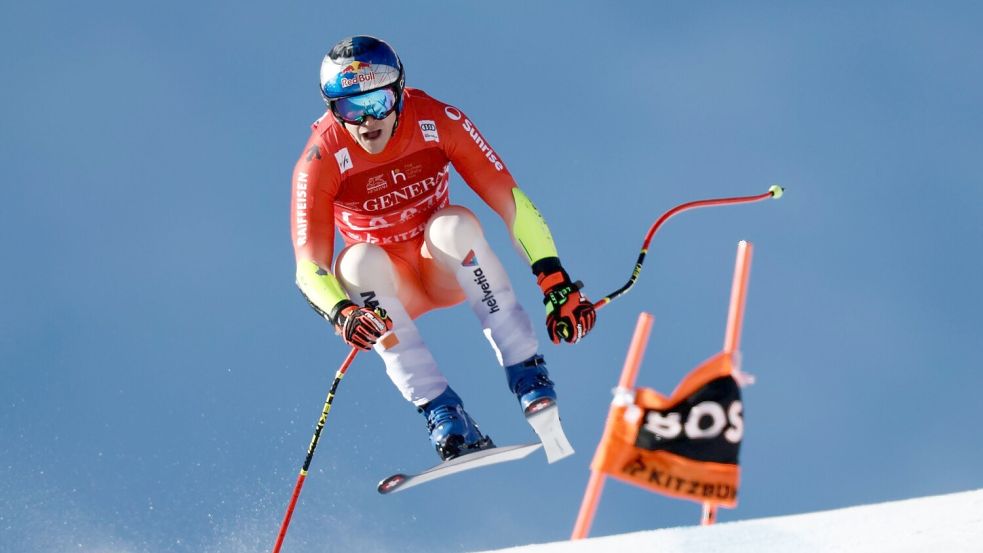 Der Schweizer Marco Odermatt zeigte wieder mal eine famose Fahrt. Foto: Gabriele Facciotti/AP/dpa