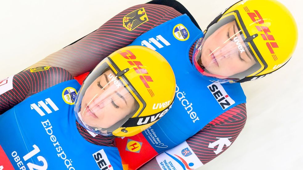 Elisa-Marie Storch und Pauline Patz fahren mit Platz zwei ihre beste Weltcup-Platzierung ein. Foto: Robert Michael