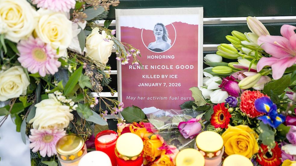 Renee Good war Anfang Januar bei einem ICE-Einsatz tödlich verletzt worden. (Archivbild) Foto: Christophe Gateau