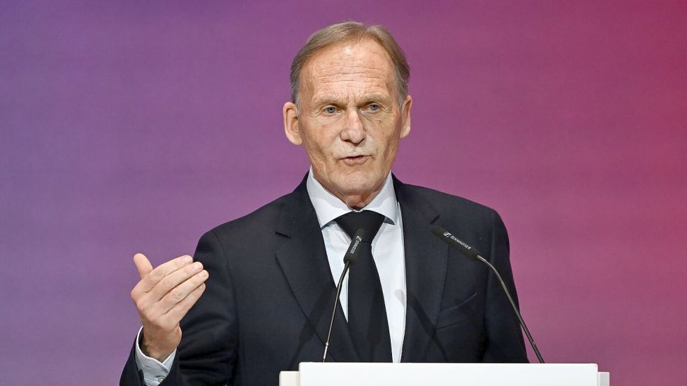 Ligapräsident Hans-Joachim Watzke: mahnende Worte beim DFL-Neujahrsempfang. Foto: Florian Wiegand