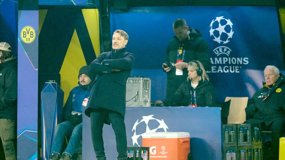 BVB-Trainer Niko Kovac sah kein Spiel für Fußball-Feinschmecker. Foto: Bernd Thissen