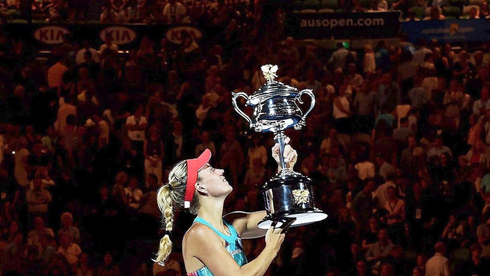 Angelique Kerber gewann vor zehn Jahren bei den Australian Open ihren ersten Grand-Slam-Titel. Foto: Tracey Nearmy