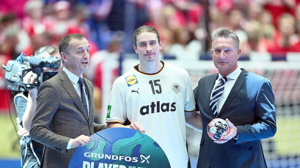 Spielmacher Juri Knorr will auch gegen Kroatien wieder in Bestform sein. Foto: Sina Schuldt