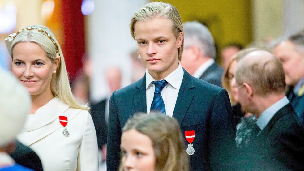 Marius Borg Høiby, der Sohn von Kronprinzessin Mette-Marit aus einer früheren Beziehung, ist in 38 Punkten angeklagt - unter anderem wegen Vergewaltigung. (Archivbild) Foto: Vegard Wivestad Grott/NTB SCANPI