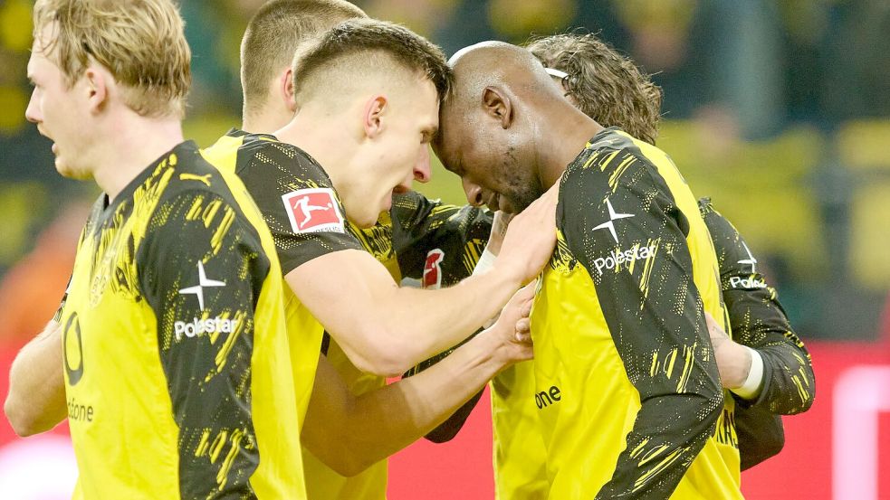 Doppelpack für BVB-Stürmer Serhou Guirassy Foto: Bernd Thissen