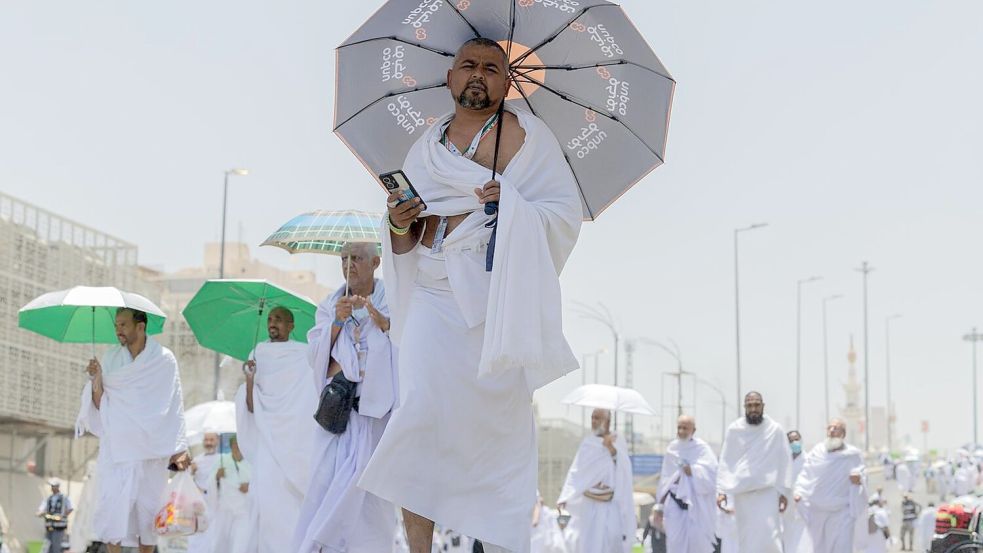 Die Wallfahrt findet meist unter hoher Hitze statt. (Archivbild) Foto: Saudi Press Agency