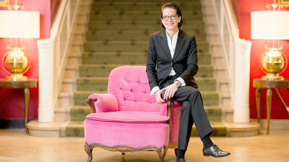 Caroline von Kretschmann, Chefin des Luxushotels „Europäischer Hof Heidelberg“, geht auf Tiktok viral. Foto: Uwe Anspach