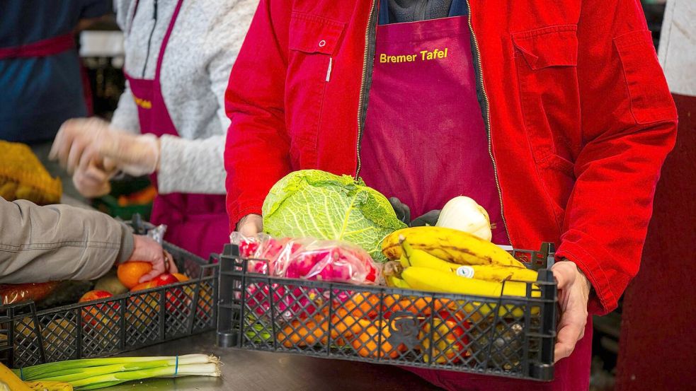 Die Tafeln in Deutschland versorgen Hunderttausende mit sehr wenig Geld. (Symbolbild) Foto: Sina Schuldt
