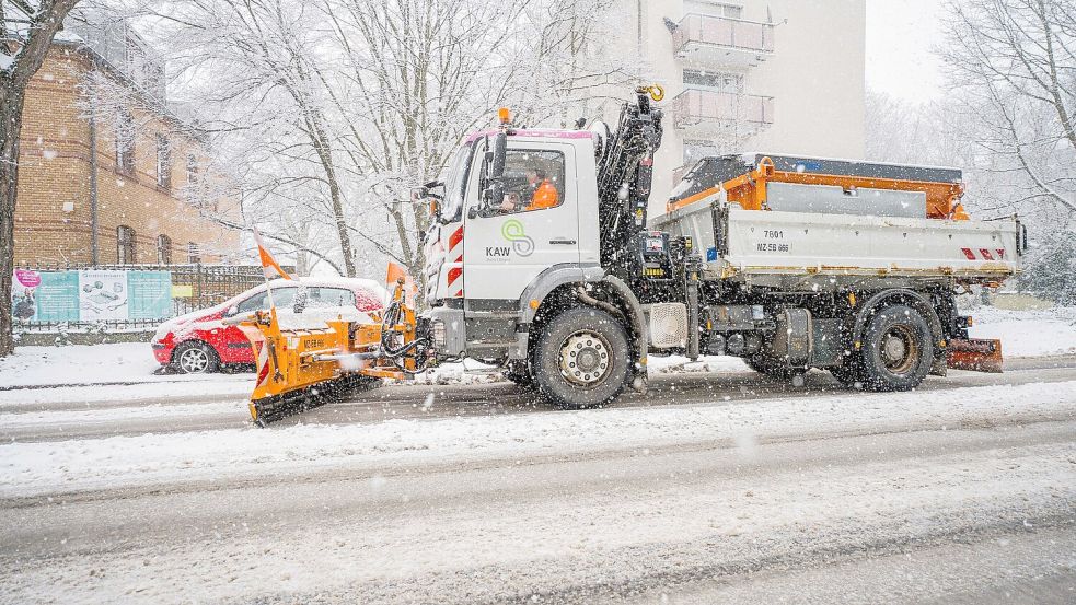 Der Winterdienst war in Rheinland-Pfalz im Dauereinsatz Foto: Andreas Arnold