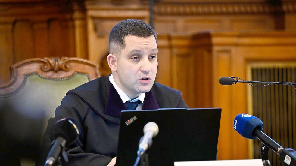 Richter Jozsef Sos folgte in seinem Urteil in weiten Teilen der Argumentation der Staatsanwaltschaft. Foto: Denes Erdos/AP/dpa
