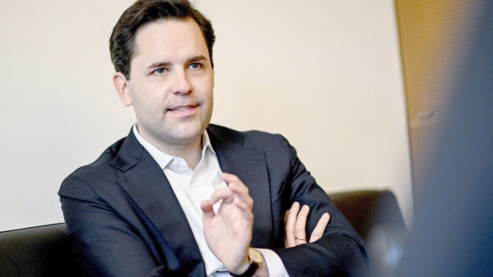 Hat sich im Rentenstreit einen Namen gemacht: Johannes Winkel, Chef der Jungen Union. Foto: Britta Pedersen