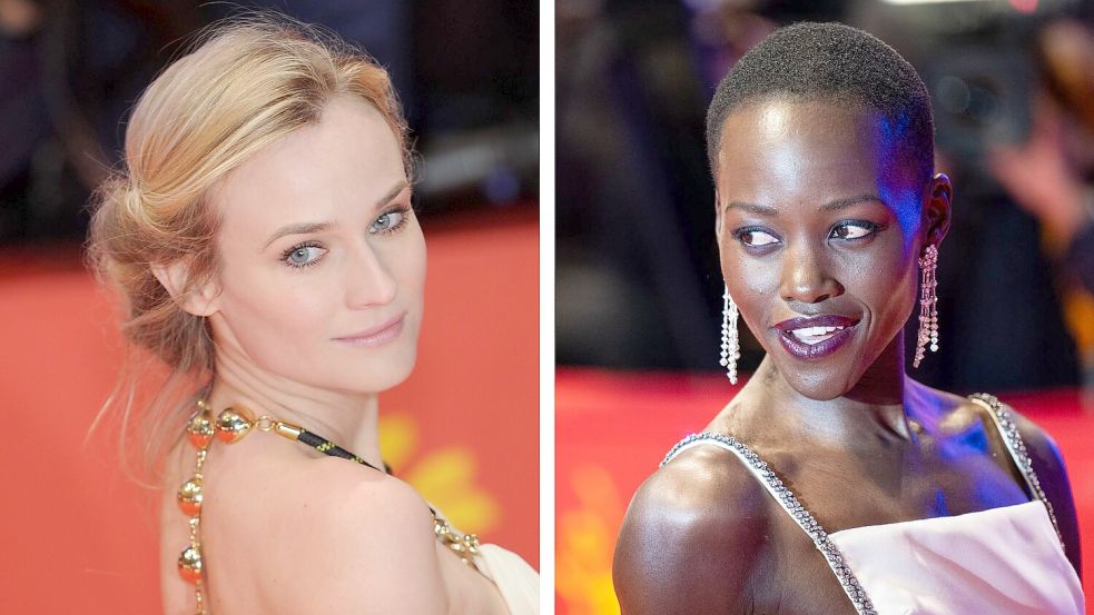 Zwei Darstellerinnen der Helena: Diane Kruger (l) und Lupita Nyong’o. (Archivbilder) Foto: -