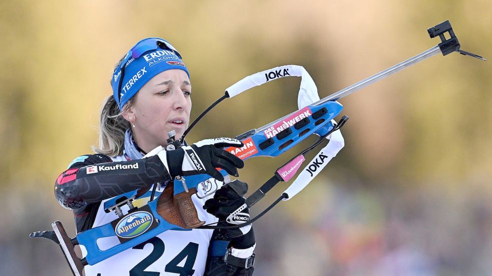 Franziska Preuß gilt als sichere Schützin. (Archivbild) Foto: Sven Hoppe