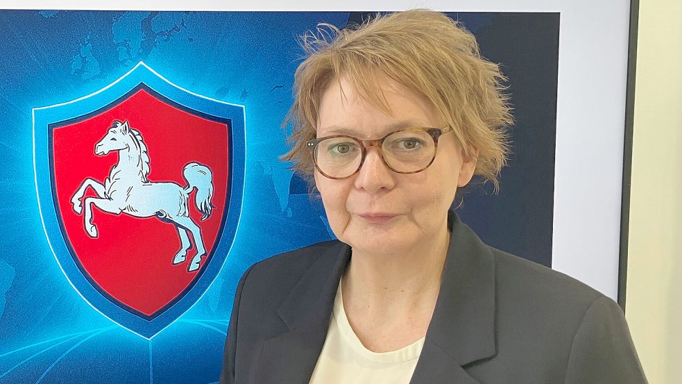 Die SPD-Ministerin Daniela Behrens ist zu Gast beim Neujahrsempfang der SPD Osterfehn. Foto: Christopher Weckwerth/DPA