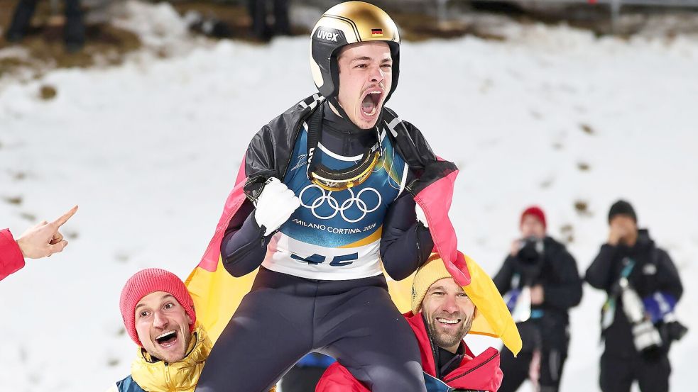 Philipp Raimund bejubelt seinen sensationellen Erfolg. Foto: Daniel Karmann