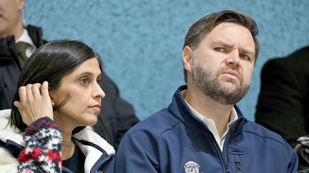 US-Vizepräsident JD Vance war in den ersten Olympia-Tagen zu Gast. Foto: Peter Kneffel