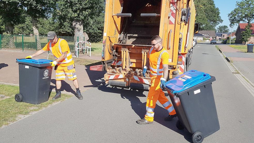Die Papiertonnen werden bei einem Ersatztermin geleert. Foto: Carsten Ammermann/Archiv
