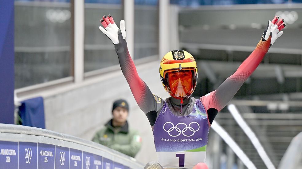 Julia Taubitz sicherte sich erstmals Olympia-Gold. Foto: Robert Michael