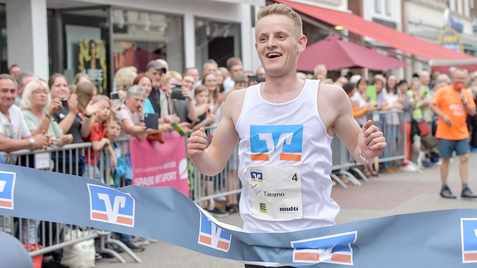 Tammo Oldigs gewann 2024 und 2025 den Ossiloop. In diesem Jahr könnte es sein, dass Oldigs nicht an allen Etappen teilnimmt. Archivfoto: Klaus Ortgies