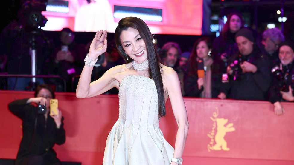 Schauspielerin Michelle Yeoh auf dem roten Teppich. Foto: Christoph Soeder