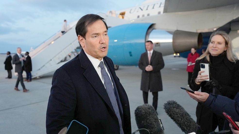 Rubio spricht von einer engen Verbindung zwischen den USA und Europa. Foto: Alex Brandon/AP Pool/dpa