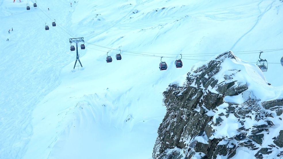 Das Skigebiet Stubaier Gletscher Foto: Jonathan Schmid/dpa