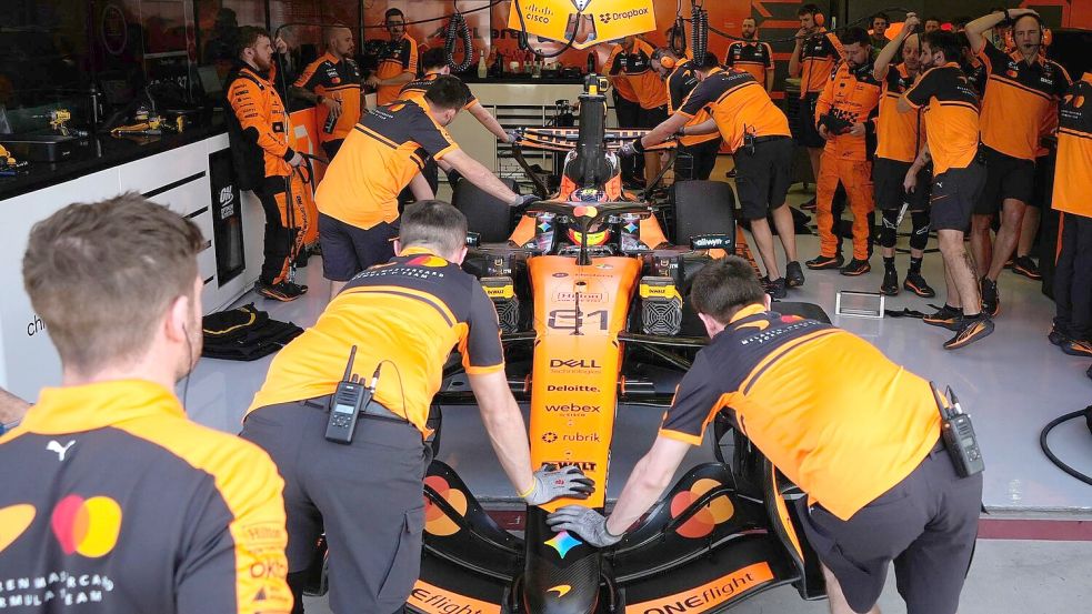 Neue Regeln? Lando Norris hat „nicht zu beklagen.“ (Archivbild) Foto: Altaf Qadri/AP/dpa