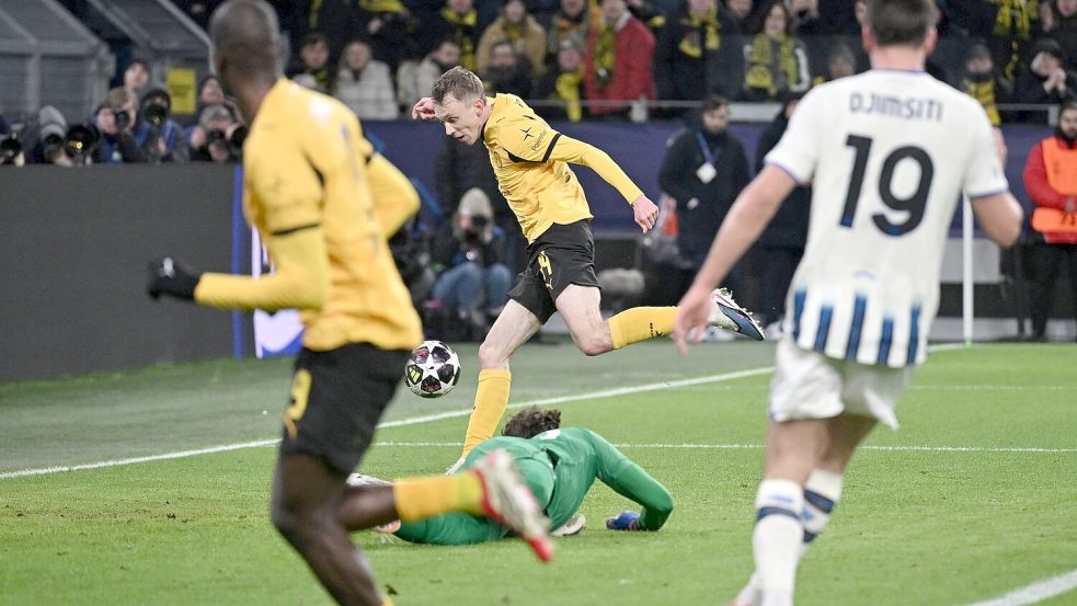 Sorgte für den Pausenstand: Maximilian Beier. Foto: Bernd Thissen