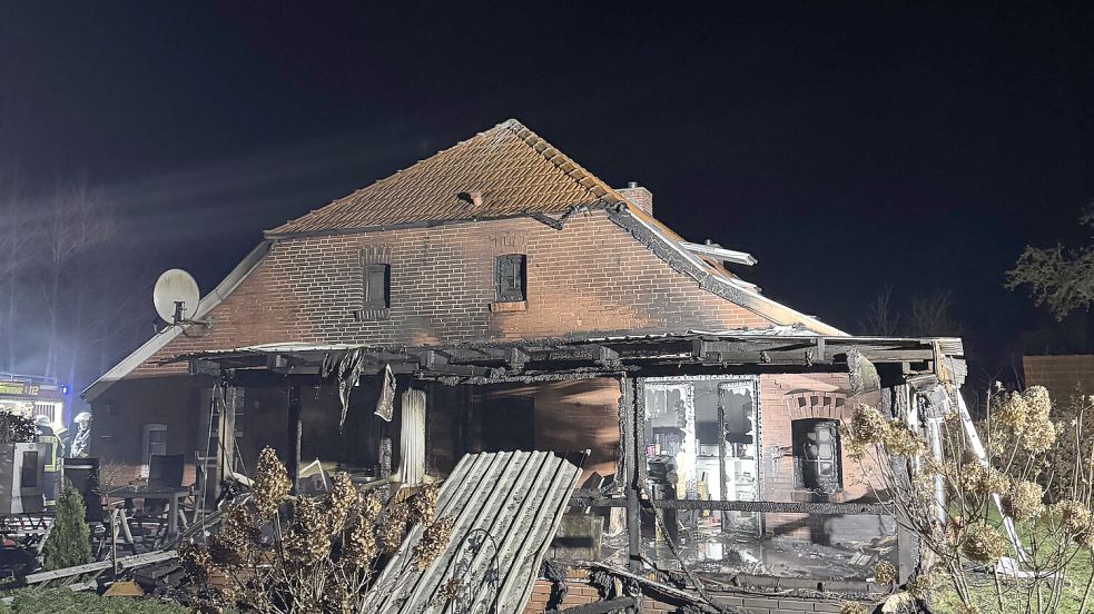 Das Haus wurde durch Flammen und Rauch in Mitleidenschaft gezogen. Foto: privat