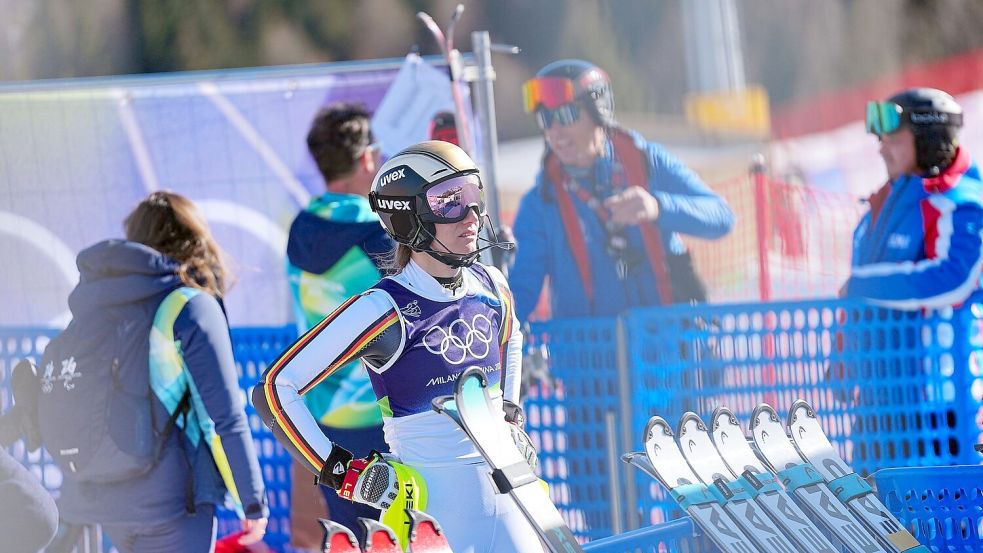 Medaillen-Traum geplatzt: Lena Dürr war sichtlich enttäuscht. Foto: Michael Kappeler